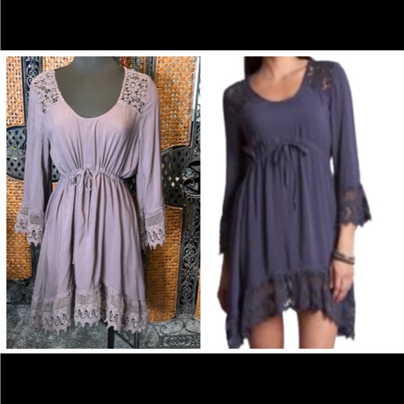 Monoreno Dresses & Skirts - MONORENO Crochet Detail Tie Front Dress. EUC.